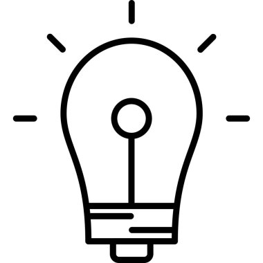 Ampul Simgesi, Vektör illüstrasyonu
