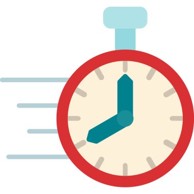 Alarm saat simgesi vektör illüstrasyonu