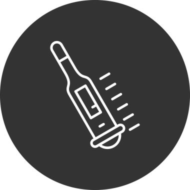 Şırınga simgesinin vektör illüstrasyonu