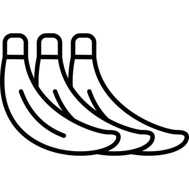 Bir çift muzun vektör çizimi