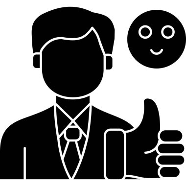 iş insanları simgesi, vektör illüstrasyonu