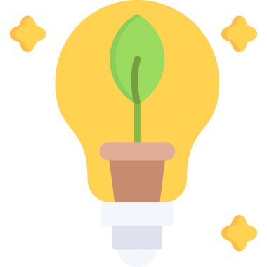 bitki simgesi, vektör illüstrasyonu