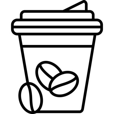 Kahve fincanı. Basit tasarım