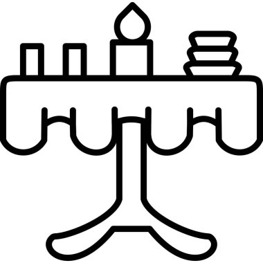 Yemek. Web simgesi basit illüstrasyon