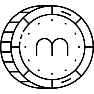 para birimi para birimi simgesi ana hat biçiminde