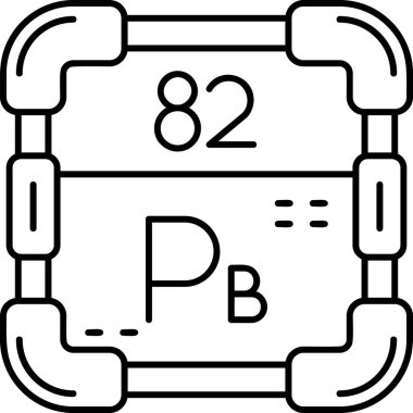 Web çizgisi simgesi, molekülün vektör illüstrasyonu