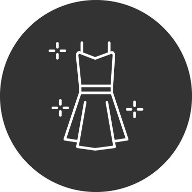 elbise simgesi, vektör illüstrasyonu