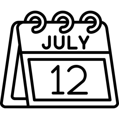 Takvim simgesi vektör illüstrasyonu