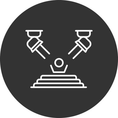 Bir simgenin vektör illüstrasyonu