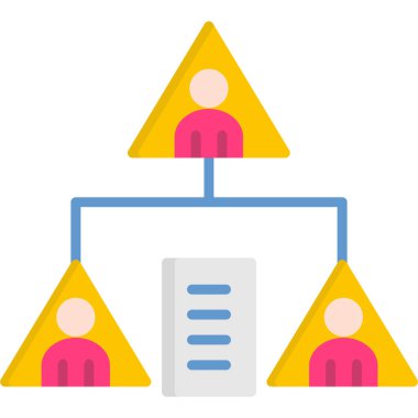 İş dünyası takım çalışması ikonu. Web için takım çalışması vektör simgelerinin düz çizimi