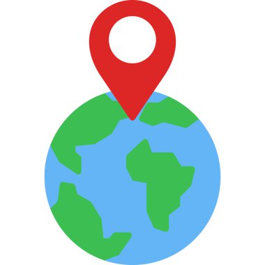 konum pin simgesi vektör illüstrasyonu