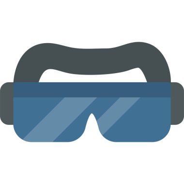 Gözlük ve gözlük, vektör ikonu. düz tasarım biçimi.