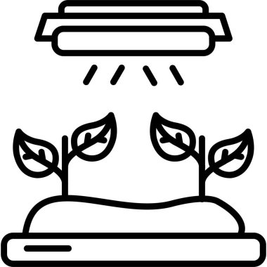 Doğa ekolojisi çevre simgesi ana hat biçiminde