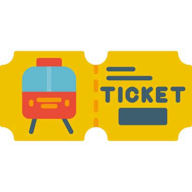 Bilet. Web simgesi basit illüstrasyon