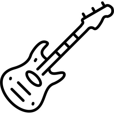 bas gitar müzik simgesi