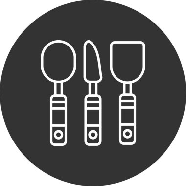 Barbekü simgesi. Barbekü vektör simgesi web için basit örnek