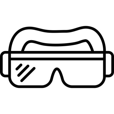 Gözlük ve gözlük simgesi, taslak biçimi