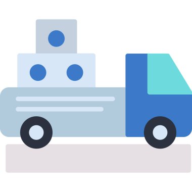 Kamyon. Web simgesi basit illüstrasyon