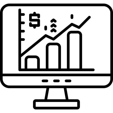 Grafik. Web simgesi basit illüstrasyon