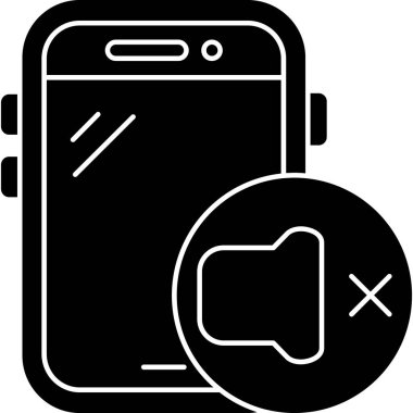 Akıllı telefon simgesinin vektör illüstrasyonu