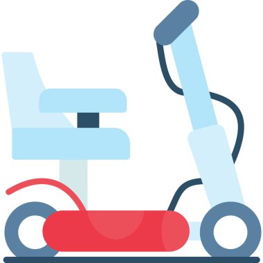 Elektrikli süpürge düz vektör simgesi