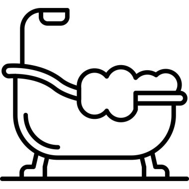 Klozet ikonu ana hatları vektörü. Klozet. kase