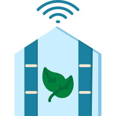 akıllı ev simgesi vektör illüstrasyonu