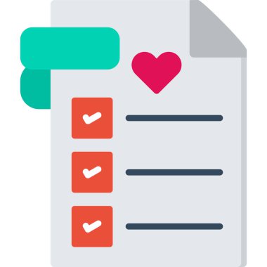 kontrol listesi simgesi doldurulmuş taslak biçimi