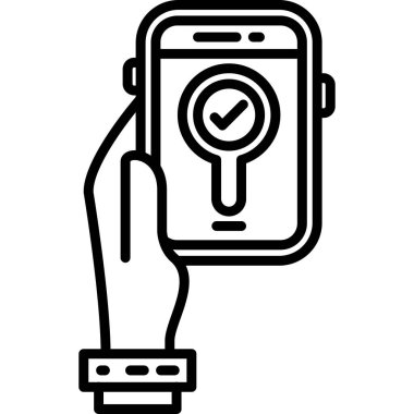 Cep telefonu ikonlu akıllı seğirme. beyaz arkaplanda izole edilmiş web tasarımı için akıllı saat akıllı telefon akıllı telefon vektör simgesi