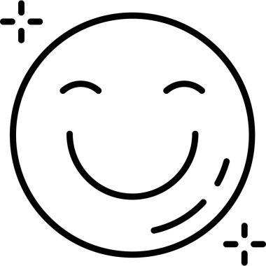 Mutlu emoji gülümseme simgesi