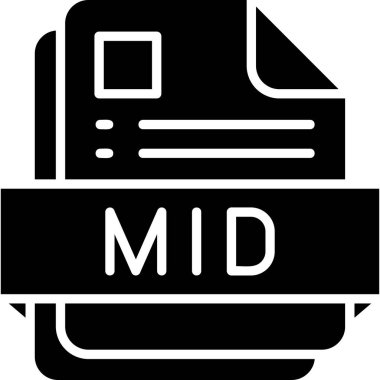 dosya biçimi simgesi, vektör illüstrasyonu