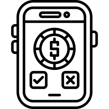 Para için. Web simgesi basit tasarım