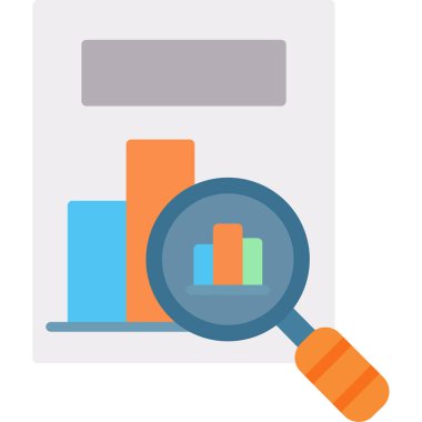 düz vektör simgesi analiz et