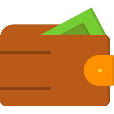 cüzdan ikonu vektör illüstrasyonu