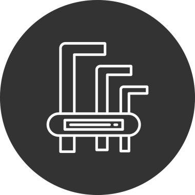 Modern b 'nin vektör illüstrasyonu mobilya ikonundan yoksun