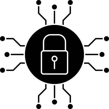 kilit simgesi, vektör illüstrasyonu