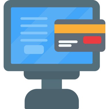 ecommerce ecommerce ekommerce simgesi düz stil