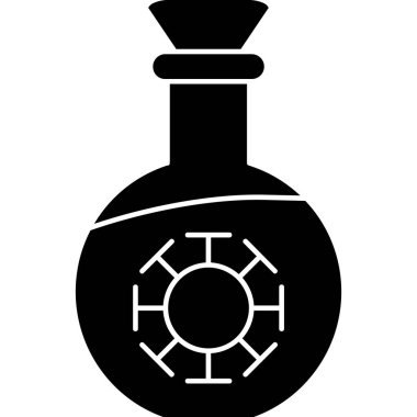 şişe simgesi, basit vektör illüstrasyonu