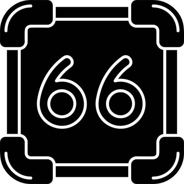 Moda stili izole edilmiş 6816 simgesi