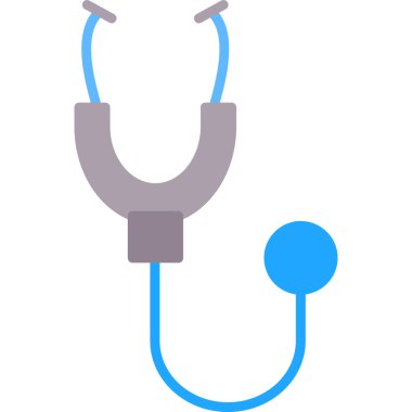 Stetoskop ikonu vektör illüstrasyon tasarımı