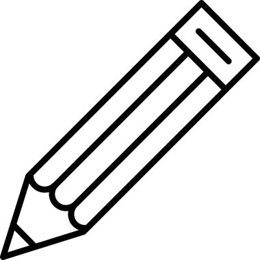 Kalem. Web simgesi basit illüstrasyon