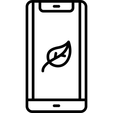 Yaprak ikonu vektör illüstrasyonu