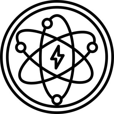 atom. Web simgesi basit illüstrasyon