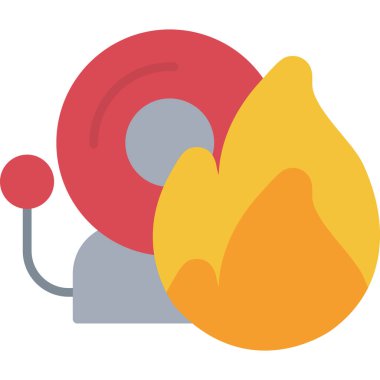 Ateş vektörü simgesini ateşle