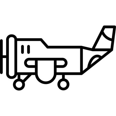 Askeri helikopter vektör simgesi