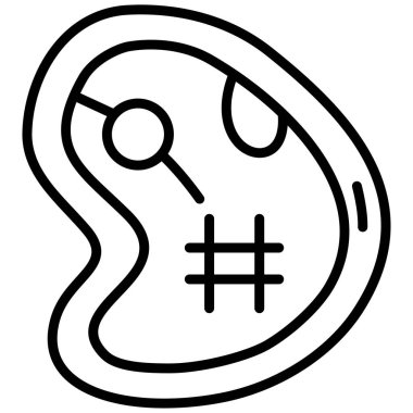 İnsan beyni simgesi vektör çizimi