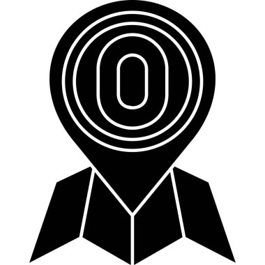 pin konum simgesi ana hat biçiminde