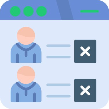 Avatar simgesi, vektör illüstrasyonu