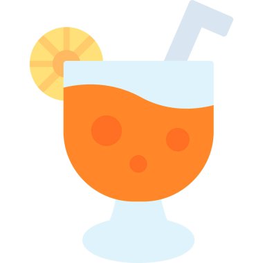 Meyve suyu ikonu düz stil