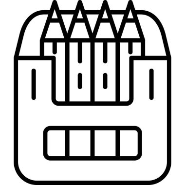 mimari yapı yapı ikonu ana hatlar biçiminde